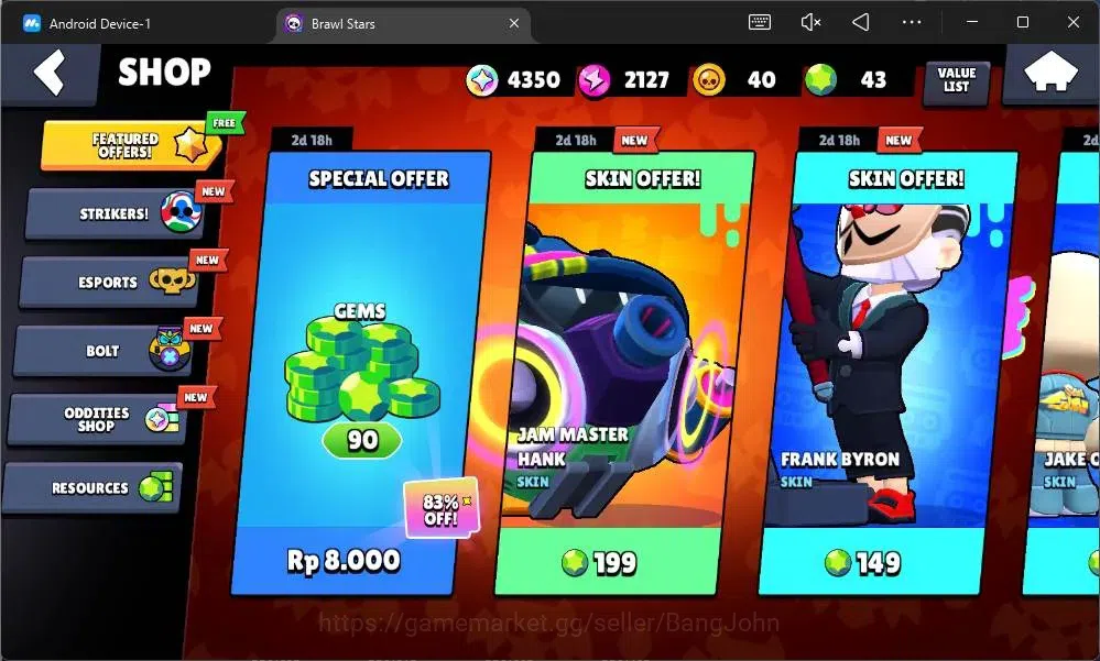 Brawl Stars Accounts Global | 1002 Thropy | 17 Brawler | 3 Max Hypercha image 4