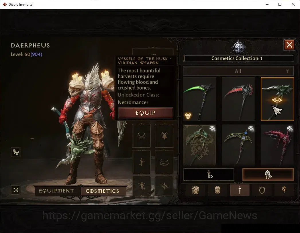 Diablo Immortal Accounts NA - High Heavens|CS ON|Lv60(904)|Necromancer|45K  image 10