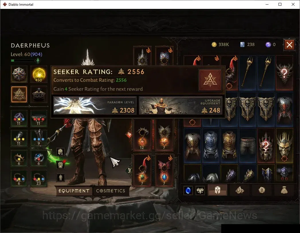 Diablo Immortal Accounts NA - High Heavens|CS ON|Lv60(904)|Necromancer|45K  image 5