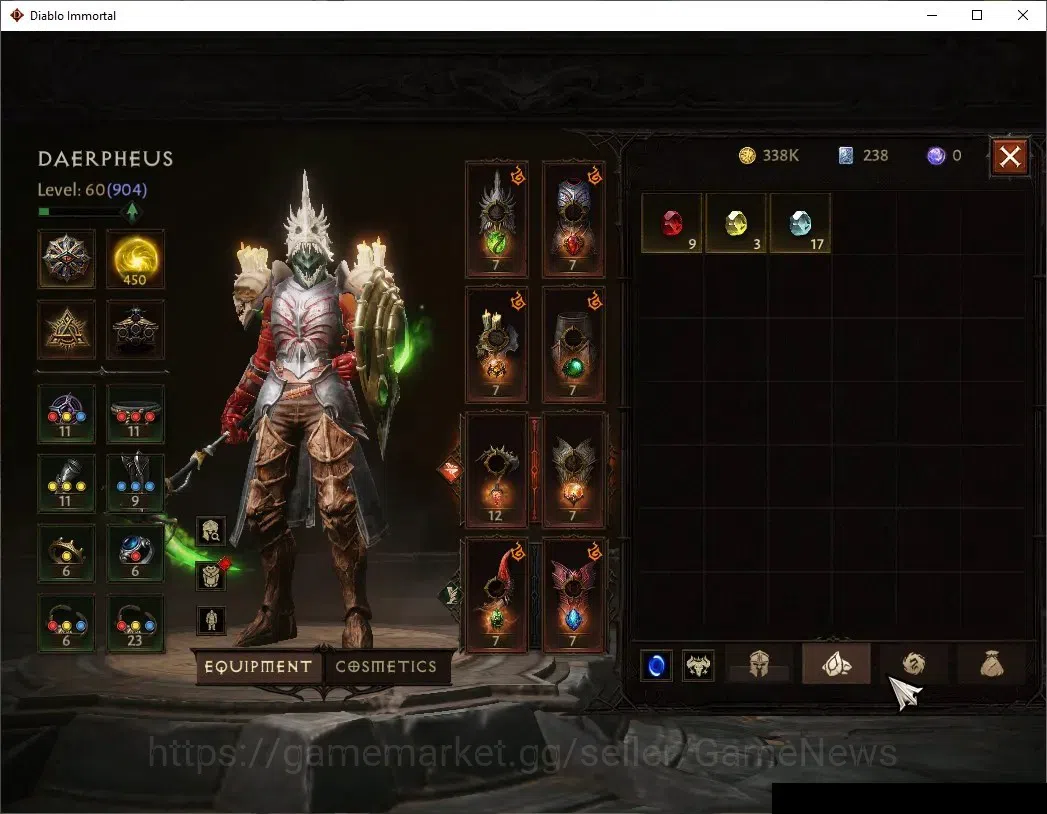 Diablo Immortal Accounts NA - High Heavens|CS ON|Lv60(904)|Necromancer|45K  image 6