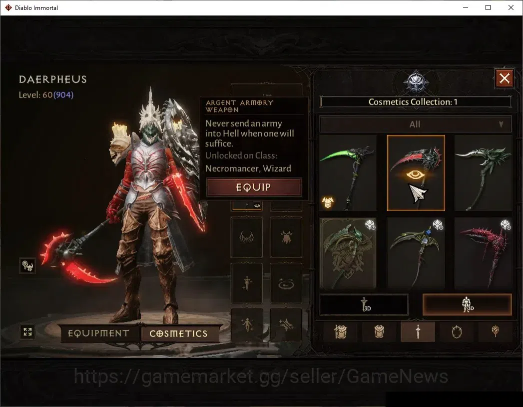 Diablo Immortal Accounts NA - High Heavens|CS ON|Lv60(904)|Necromancer|45K  image 9