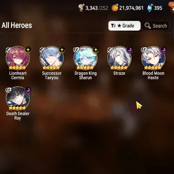 Epic Seven Accounts Starter GLOBAL UnVerif|New Era|6 ML(LH Cermia,Straze,DK Sharun,Etc)+Aube,Aubade,Estelle,Etc|Abys F 61|3K