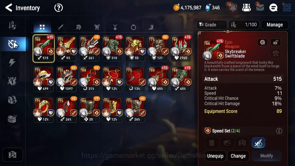 Epic Seven Accounts Starter GLOBAL Unverif|Starter|4 ML(Straze,F Lidica,Zio, PC Flan),Stark,Fenne,etc|Poh+Bles ON|9k 15