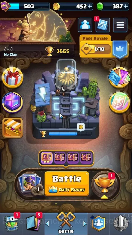 Clash Royale Accounts High-End Lv 503|Trophy 3665|KTL 10|Card 62/122|1 Hero 3 EVO 1 Legend 14 Epic 20 Rare 26 Common|3 1