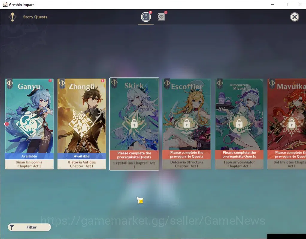 Genshin Impact Accounts ASIA|AR 53|3 Limited + 1(*5 Weapon)|Columbina+Sign image 11