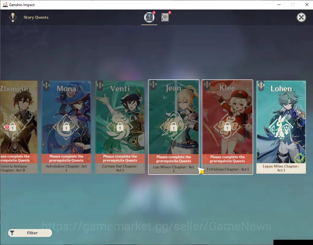 Genshin Impact Accounts ASIA|AR 53|3 Limited + 1(*5 Weapon)|Columbina+Sign image 12