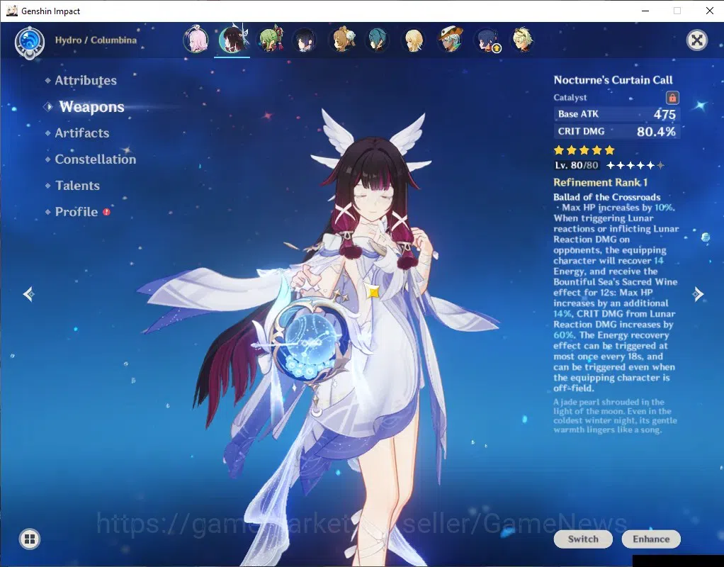 Genshin Impact Accounts ASIA|AR 53|3 Limited + 1(*5 Weapon)|Columbina+Sign image 3