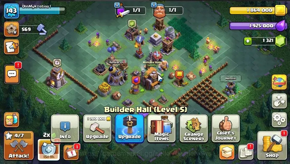 Clash of Clans Accounts ASIA|LV 143|TH 15-BH 5|HH 9|Limited Skin|BK 58,AQ  image 11