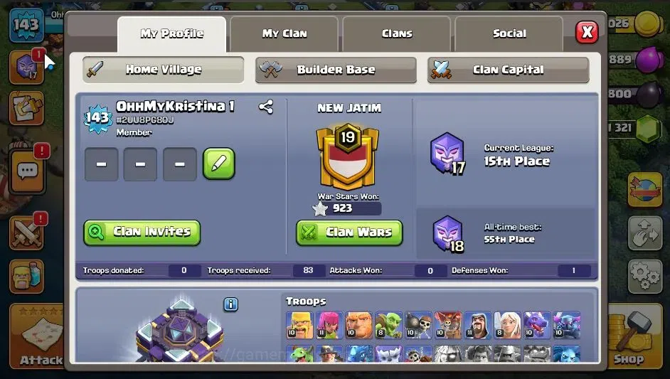 Clash of Clans Accounts ASIA|LV 143|TH 15-BH 5|HH 9|Limited Skin|BK 58,AQ  image 2