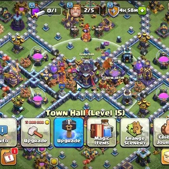Clash of Clans High-End ASIA|LV 143|TH 15-BH 5|HH 9|Limited Skin|BK 58,AQ  image 1