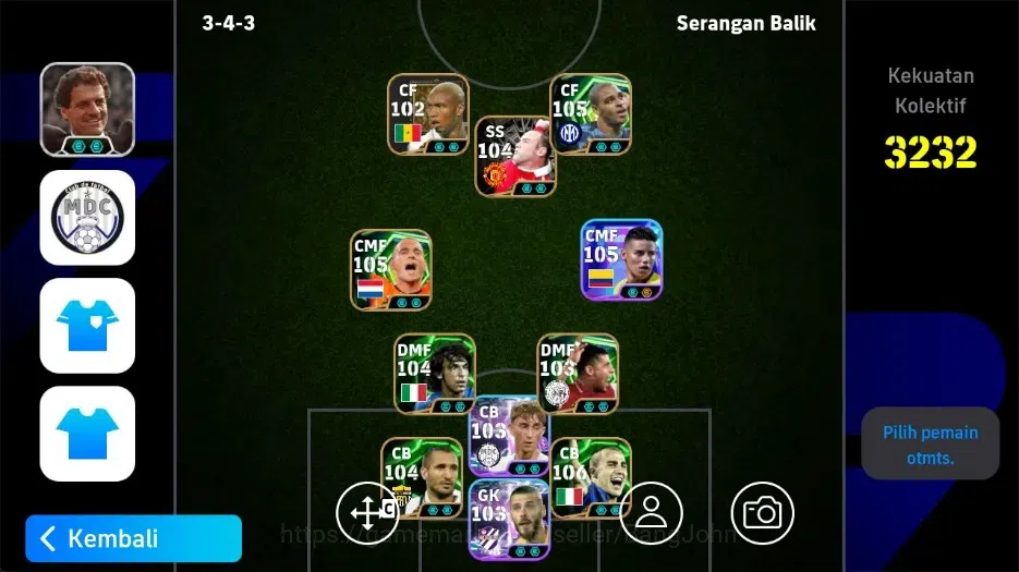eFootball Accounts Others Mobile|PW3232|NewJamesRodriguez Show T,New Edinson Cavani Show T,New Rapinha Show T,New Maarten 1