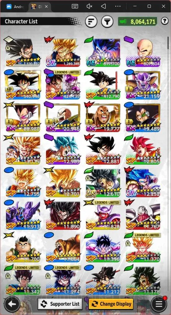 Dragon Ball Legends Accounts Android |Lvl 144|8M Total Power|1 LR|2 UL|LR Broly image 13
