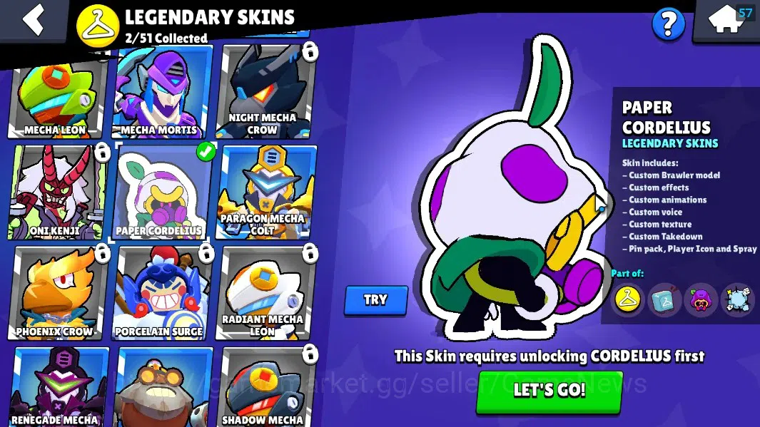 Brawl Stars Accounts 15559 Trophy|48 Brawlers 7Max|Full Buffies Shelly| image 15