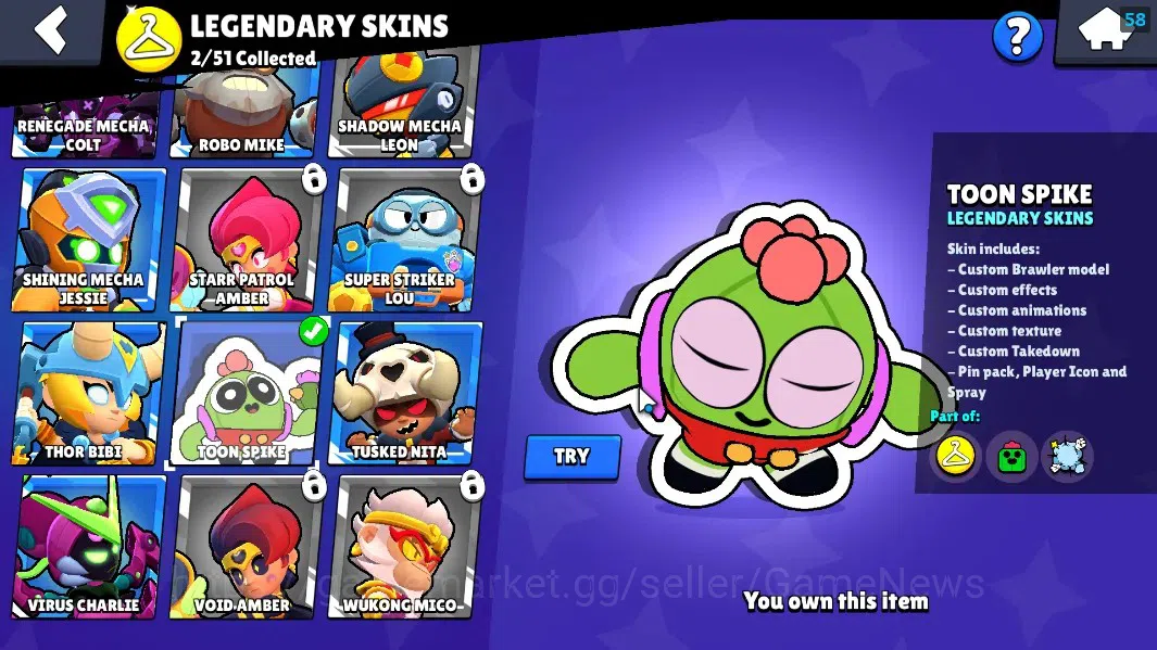 Brawl Stars Accounts 15559 Trophy|48 Brawlers 7Max|Full Buffies Shelly| image 16