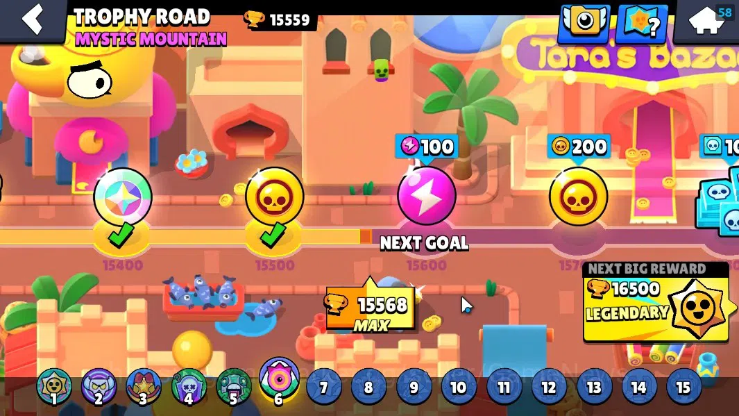 Brawl Stars Accounts 15559 Trophy|48 Brawlers 7Max|Full Buffies Shelly| image 5