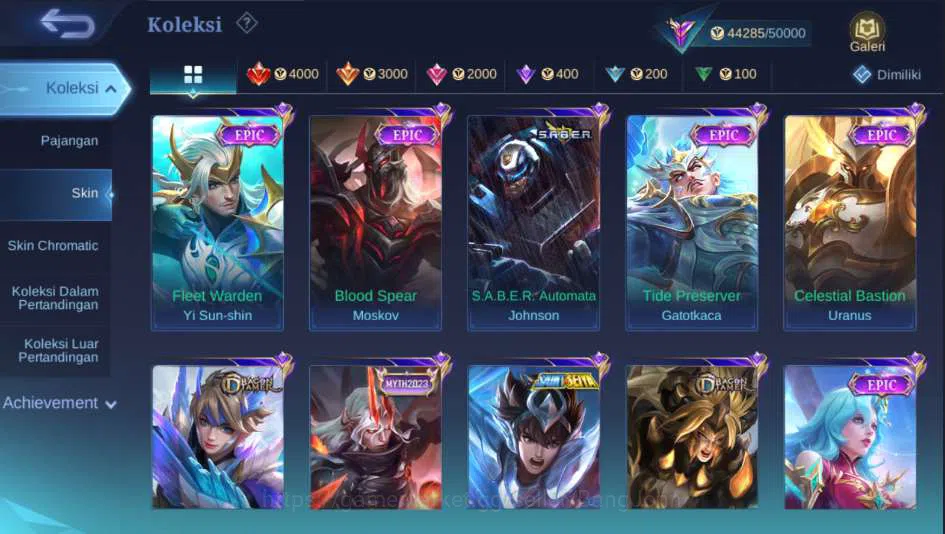 Mobile Legends: Bang Bang Accounts Others Hero 114 | 197 | Mistbenders Nana, Luckybox Fanny+Alpha, SainSaiya Silver Badang 10