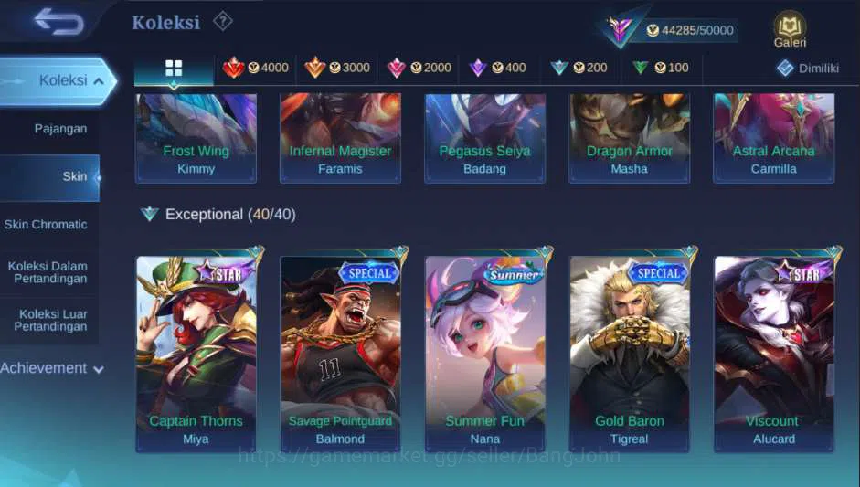 Mobile Legends: Bang Bang Accounts Others Hero 114 | 197 | Mistbenders Nana, Luckybox Fanny+Alpha, SainSaiya Silver Badang 11
