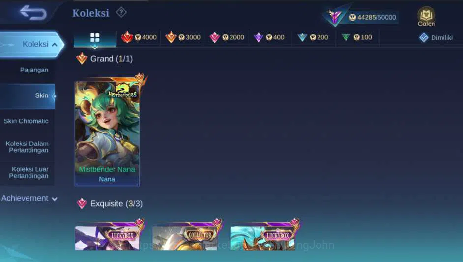 Mobile Legends: Bang Bang Accounts Others Hero 114 | 197 | Mistbenders Nana, Luckybox Fanny+Alpha, SainSaiya Silver Badang 7