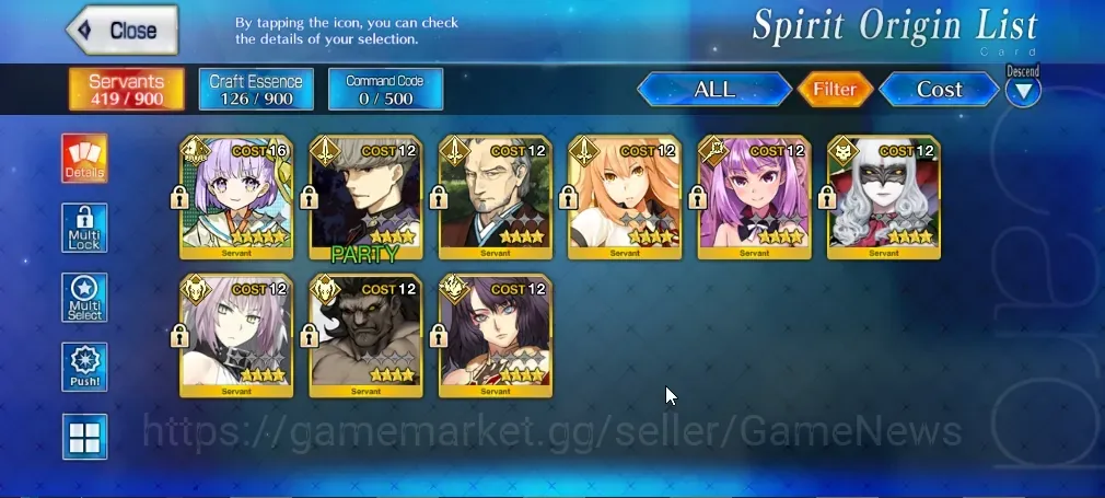 Fate-Grand Order Accounts NA Starter Fuyuki Lv 1|1 SSR Servant Kazuradrop | 57 Saint Quartz, 42 Golden Apple |Birthday 1