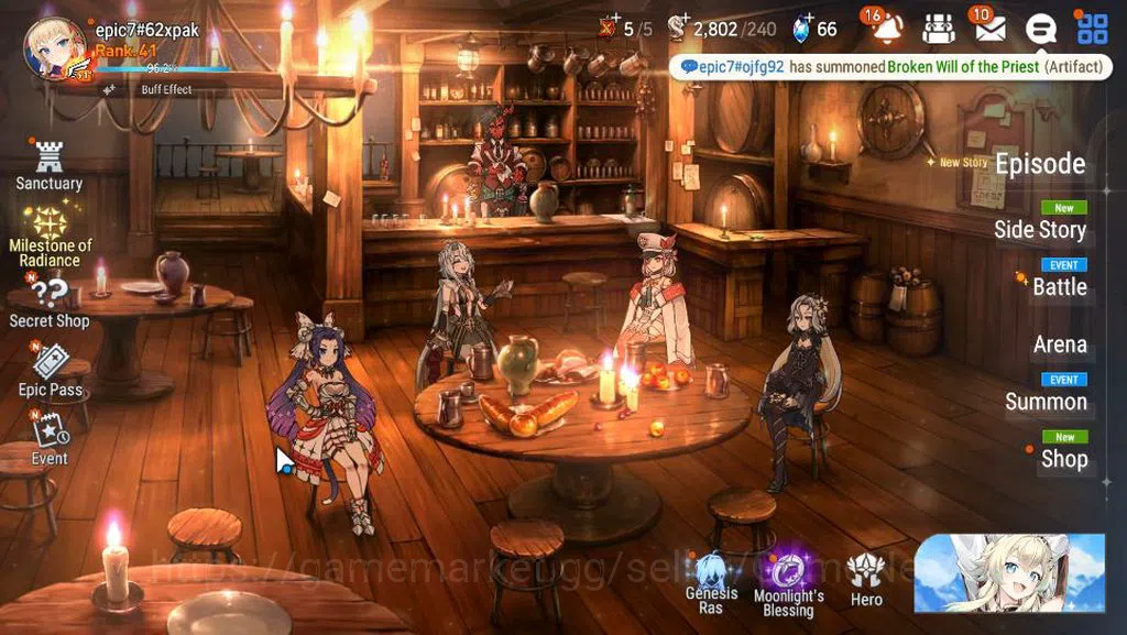Epic Seven Accounts GLOBAL Unverif|New Era|5 ML(Salome,ATywin,CCharles image 1