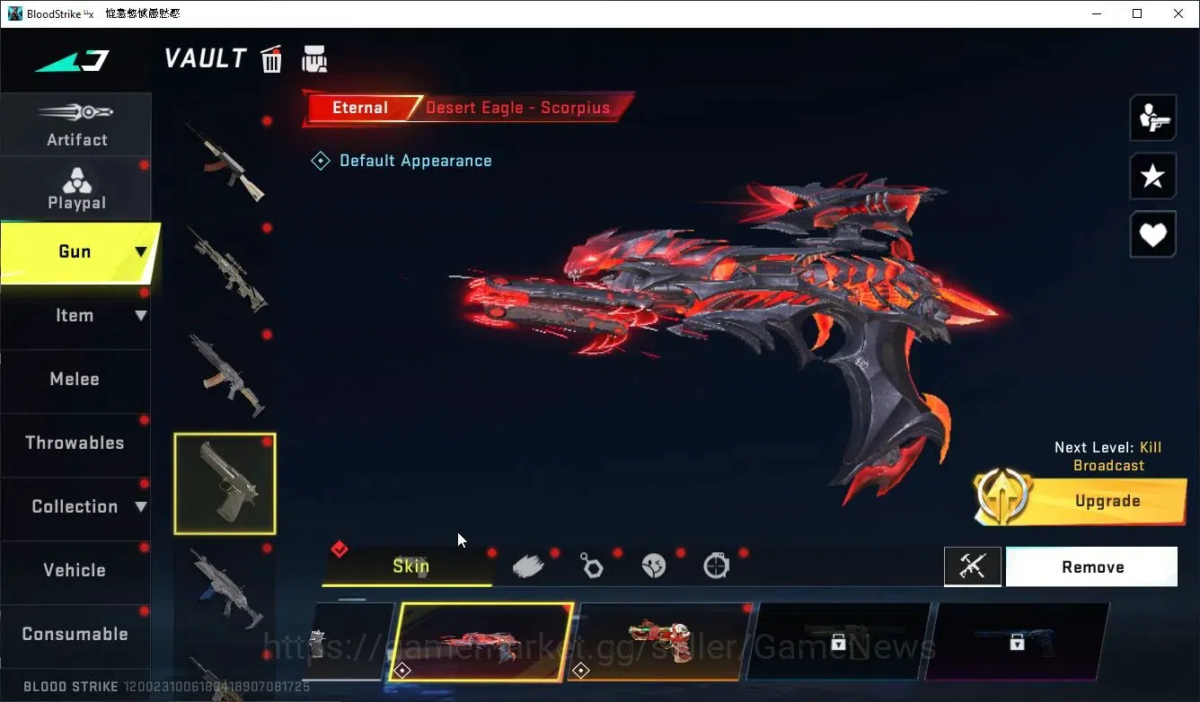 Blood Strike Accounts Collab Skin ASIA|ETERNAL Kraken,DeAgle+Collab Enzo,TR MCX,FN2K,Takemichi,7DS AK47Karl8,QBZ95+Many 15