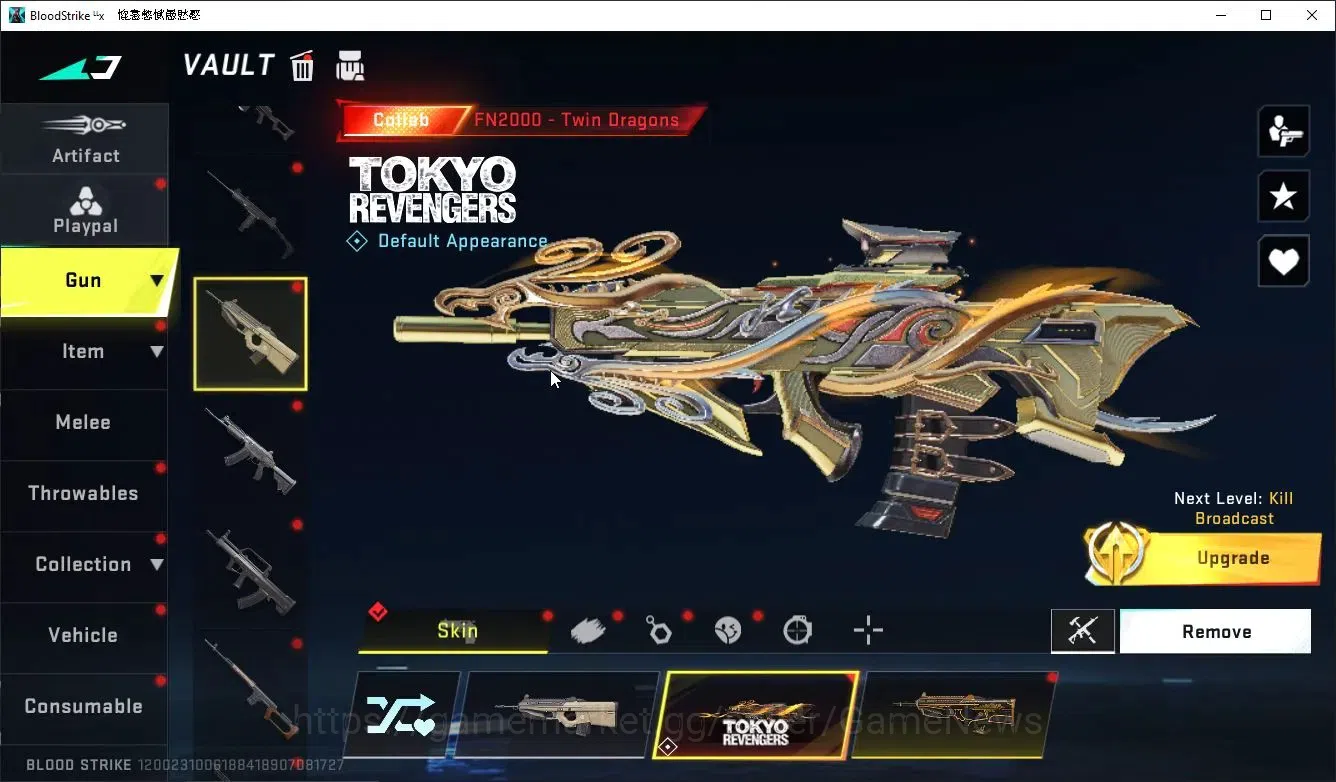 Blood Strike Accounts Collab Skin ASIA|ETERNAL Kraken,DeAgle+Collab Enzo,TR MCX,FN2K,Takemichi,7DS AK47Karl8,QBZ95+Many 17