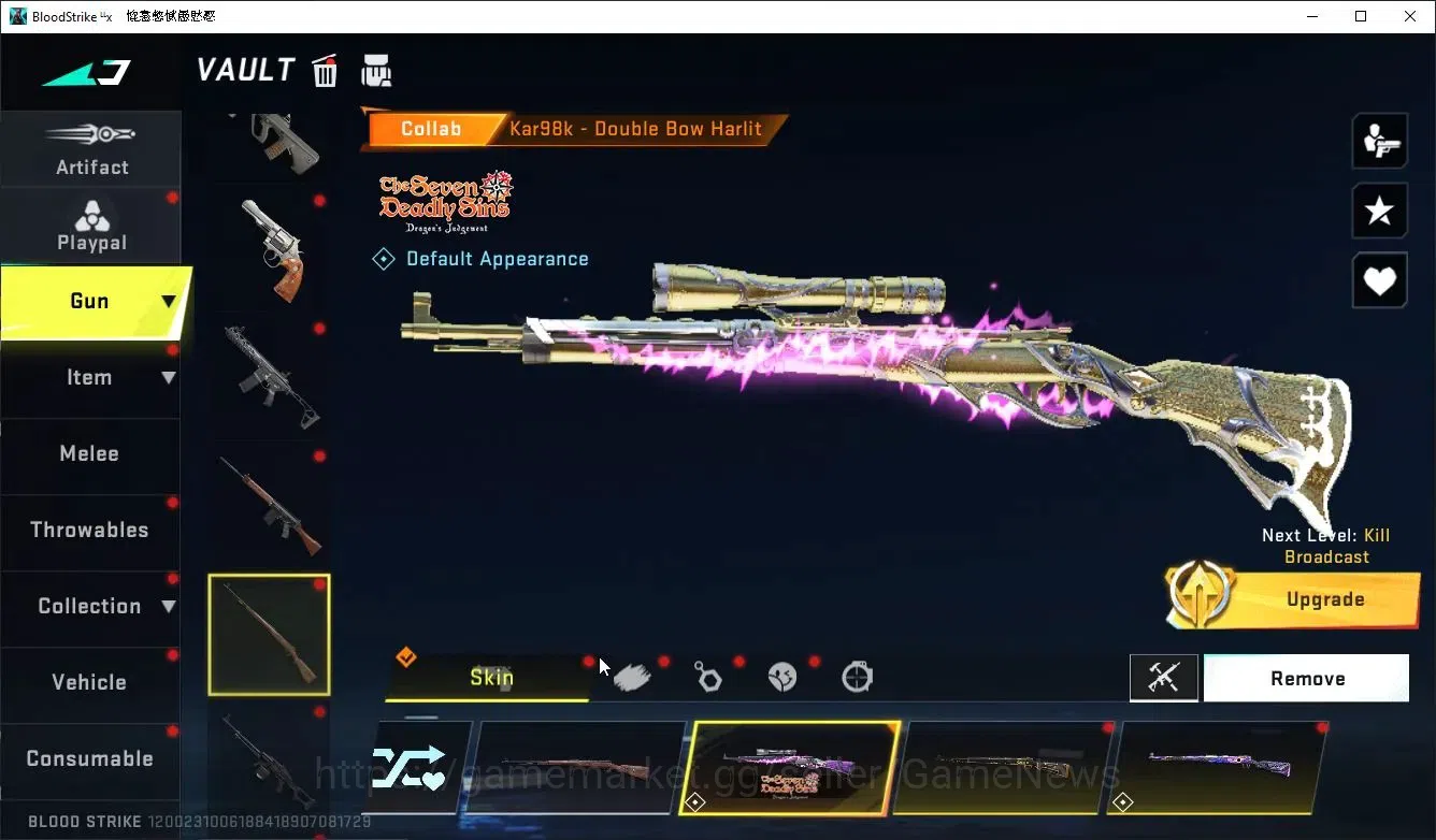 Blood Strike Accounts Collab Skin ASIA|ETERNAL Kraken,DeAgle+Collab Enzo,TR MCX,FN2K,Takemichi,7DS AK47Karl8,QBZ95+Many 19