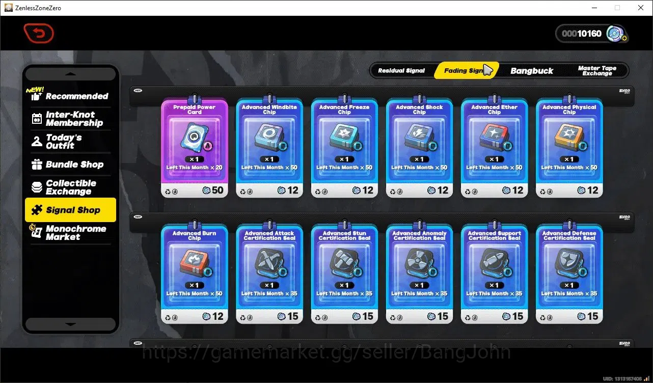 Zenless Zone Zero Accounts Others ASIA|IK55|YSG M6 Premium Team|(Ye SunguangM6+SIGN,Sunna,Zhao,Harumasa)|S1 CH2|ALL UNSET|MC 12