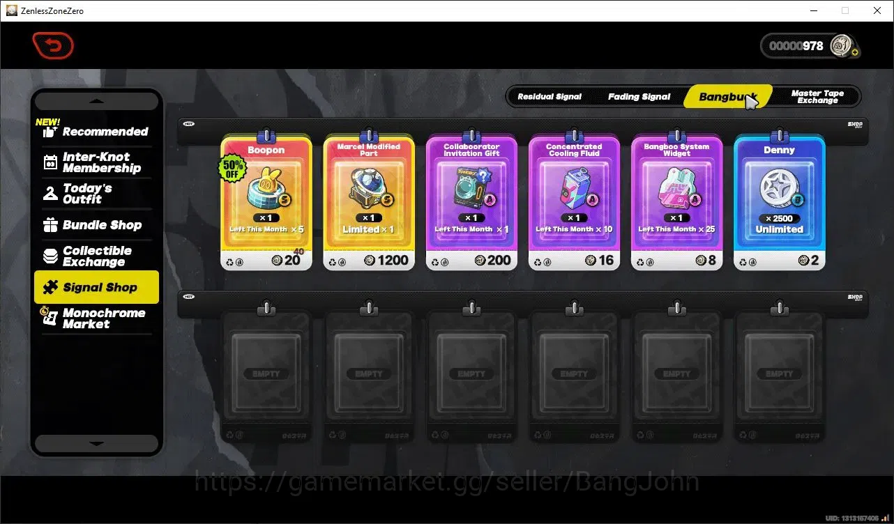 Zenless Zone Zero Accounts Others ASIA|IK55|YSG M6 Premium Team|(Ye SunguangM6+SIGN,Sunna,Zhao,Harumasa)|S1 CH2|ALL UNSET|MC 13