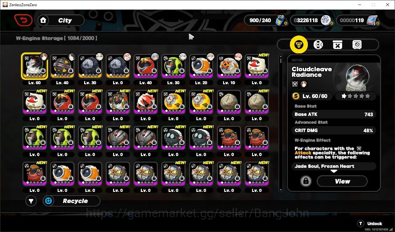 Zenless Zone Zero Accounts Others ASIA|IK55|YSG M6 Premium Team|(Ye SunguangM6+SIGN,Sunna,Zhao,Harumasa)|S1 CH2|ALL UNSET|MC 15