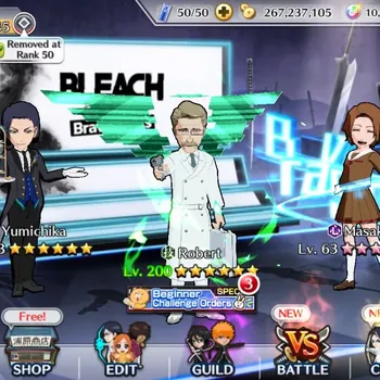 Bleach: Brave Souls Accounts Mid-Tier Global | 10K BP+7K Orb | Mid Story | Robert TYBW24 | Yumichika TMV | Masaki TYBW