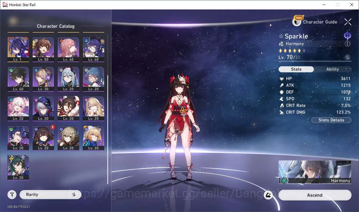 Honkai Star Rail Accounts [ASIA] TL 60 | 7 Limit | Sparxie | Yao Guang | Spa image 4