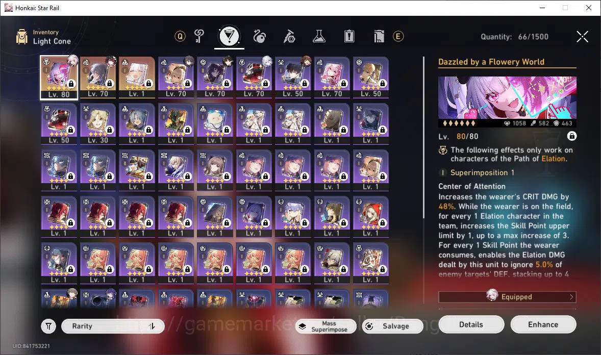Honkai Star Rail Accounts [ASIA] TL 60 | 7 Limit | Sparxie | Yao Guang | Spa image 7