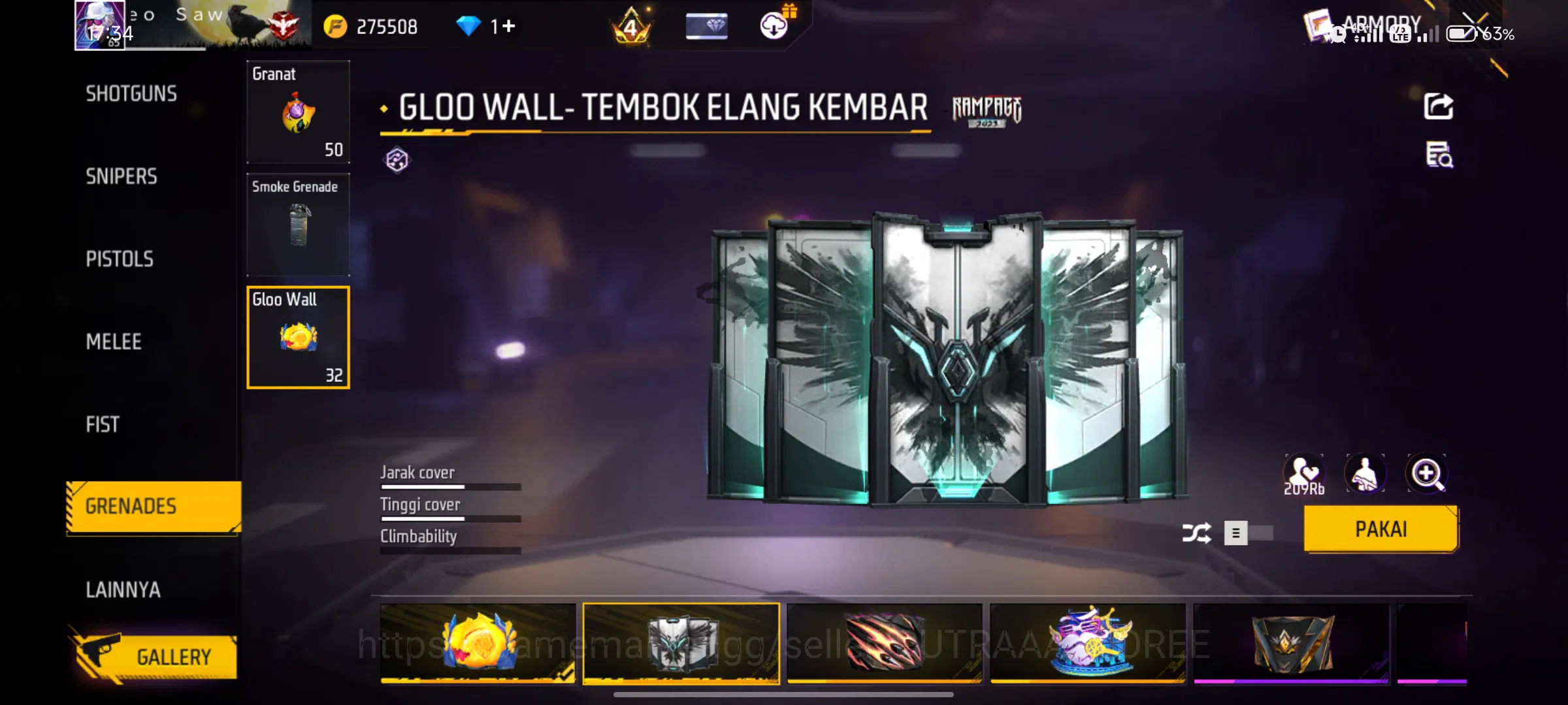 Free Fire Accounts FOR INDONESIA | SET BUDI 01 GAMING | SET WISANA | OUTFIT TOTAL 1422 | BUNDLE NARUTO | BUNDLE BTS | EVO 16