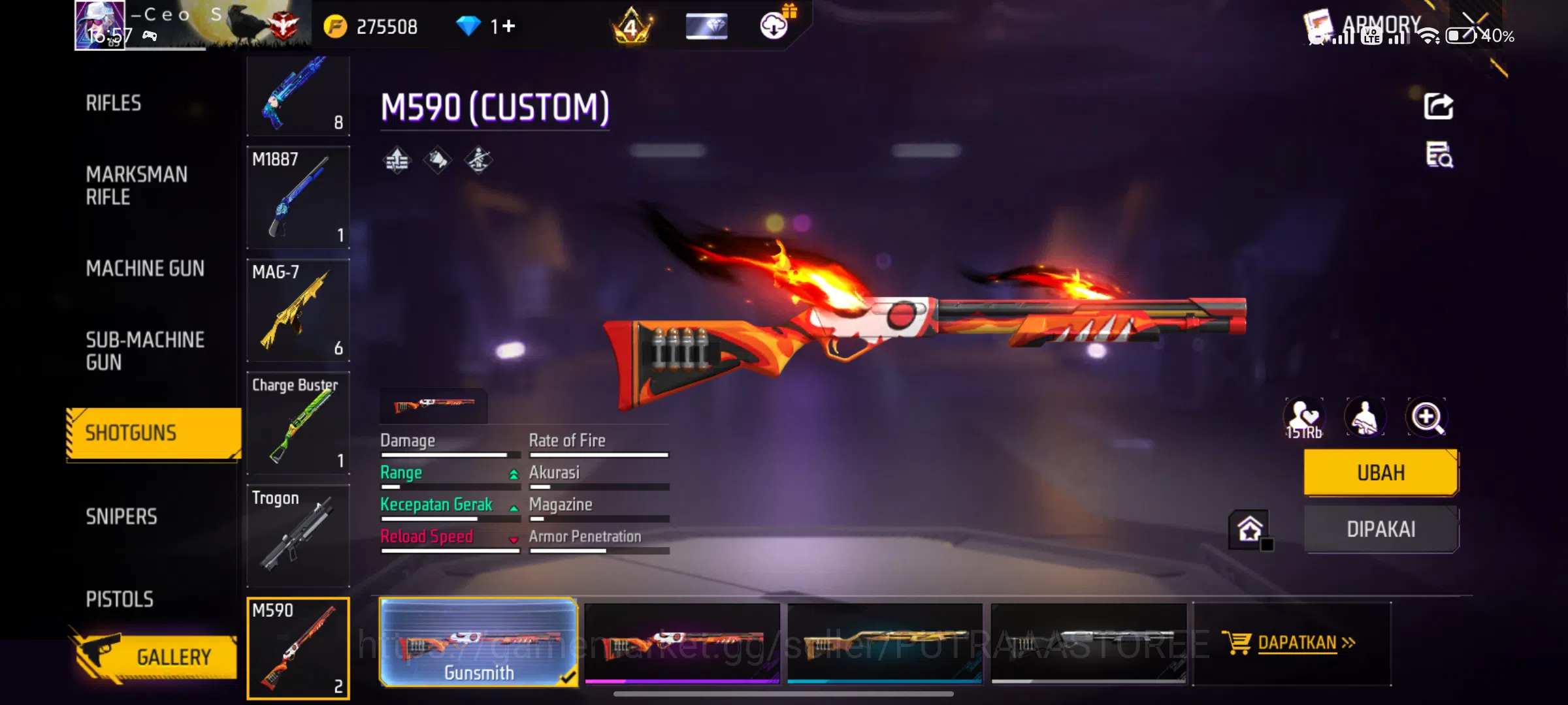 Free Fire Accounts FOR INDONESIA | SET BUDI 01 GAMING | SET WISANA | OUTFIT TOTAL 1422 | BUNDLE NARUTO | BUNDLE BTS | EVO 19