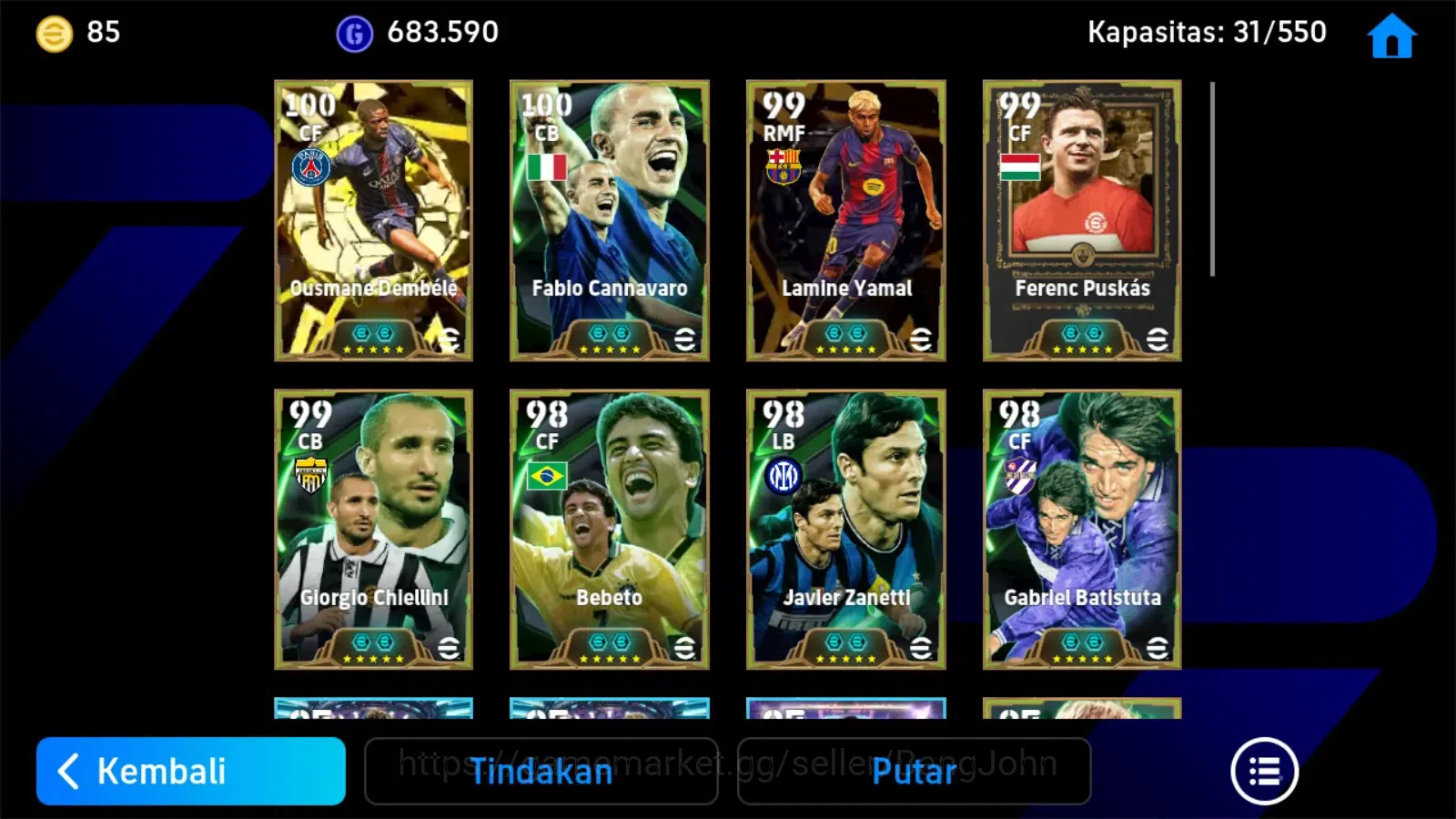 eFootball Accounts ANDROID|PW 3207|Dembele balon,yamal balon,puskas e image 4
