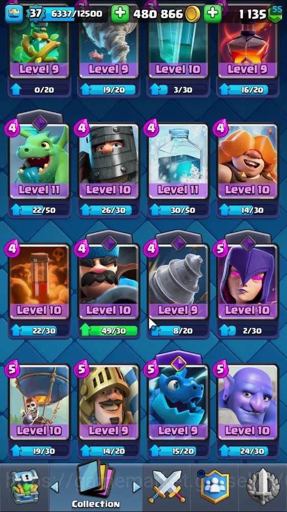 Clash Royale Accounts Lv 37|Trophy 7182|KTL 12|Limited Skin|Card 120| 8 image 10