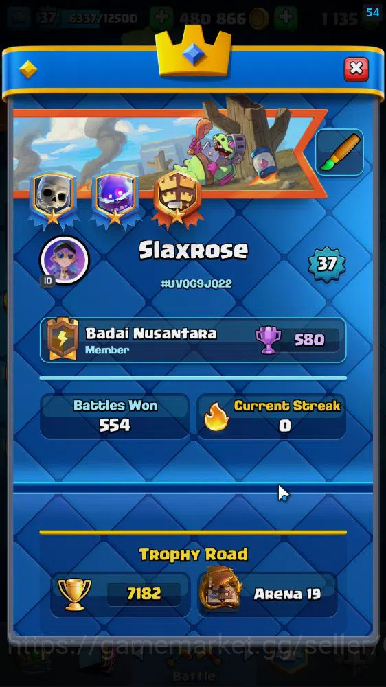 Clash Royale Accounts Lv 37|Trophy 7182|KTL 12|Limited Skin|Card 120| 8 image 2