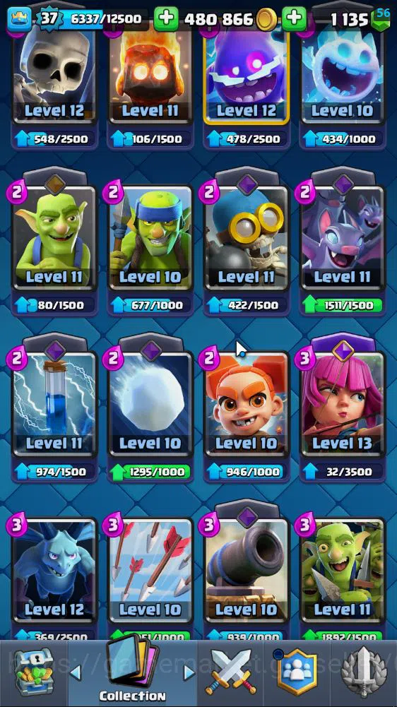 Clash Royale Accounts Lv 37|Trophy 7182|KTL 12|Limited Skin|Card 120| 8 image 6
