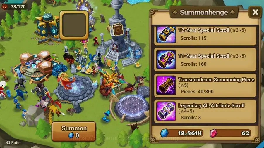 Summoners War: Sky Arena Accounts Starter GLOBAL | NB 5 TESHAR,Starter Gacha 115 12Y+160 11Y Scrool, 3 Legendary All 3