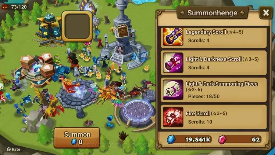 Summoners War: Sky Arena Accounts Starter GLOBAL | NB 5 TESHAR,Starter Gacha 115 12Y+160 11Y Scrool, 3 Legendary All 4