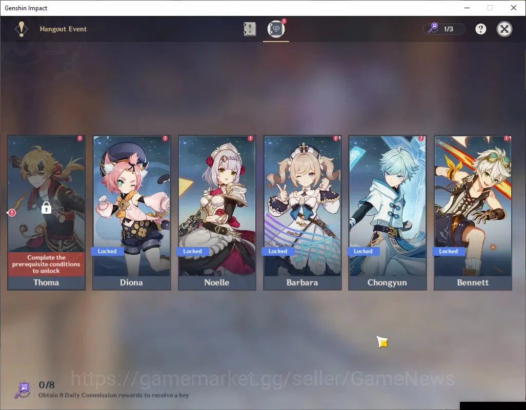Genshin Impact Accounts ASIA | AR 29 | BD Unset | 1 Limited | Durin | Low  image 12
