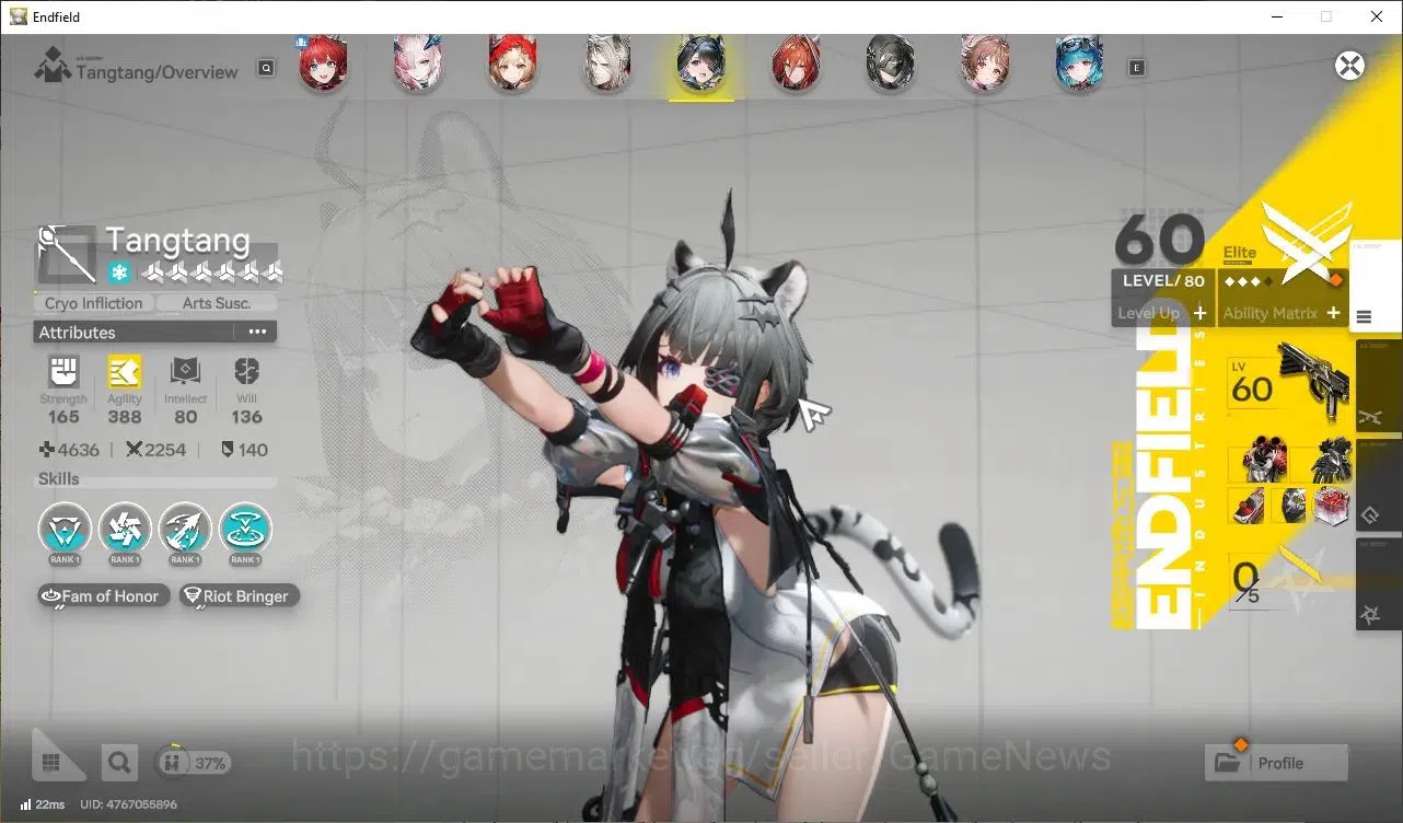 Arknights: Endfield Accounts ASIA|Lv 57|8 SSR (4 Limit)+ 16 (*6 Weapon) [Z Fang image 12