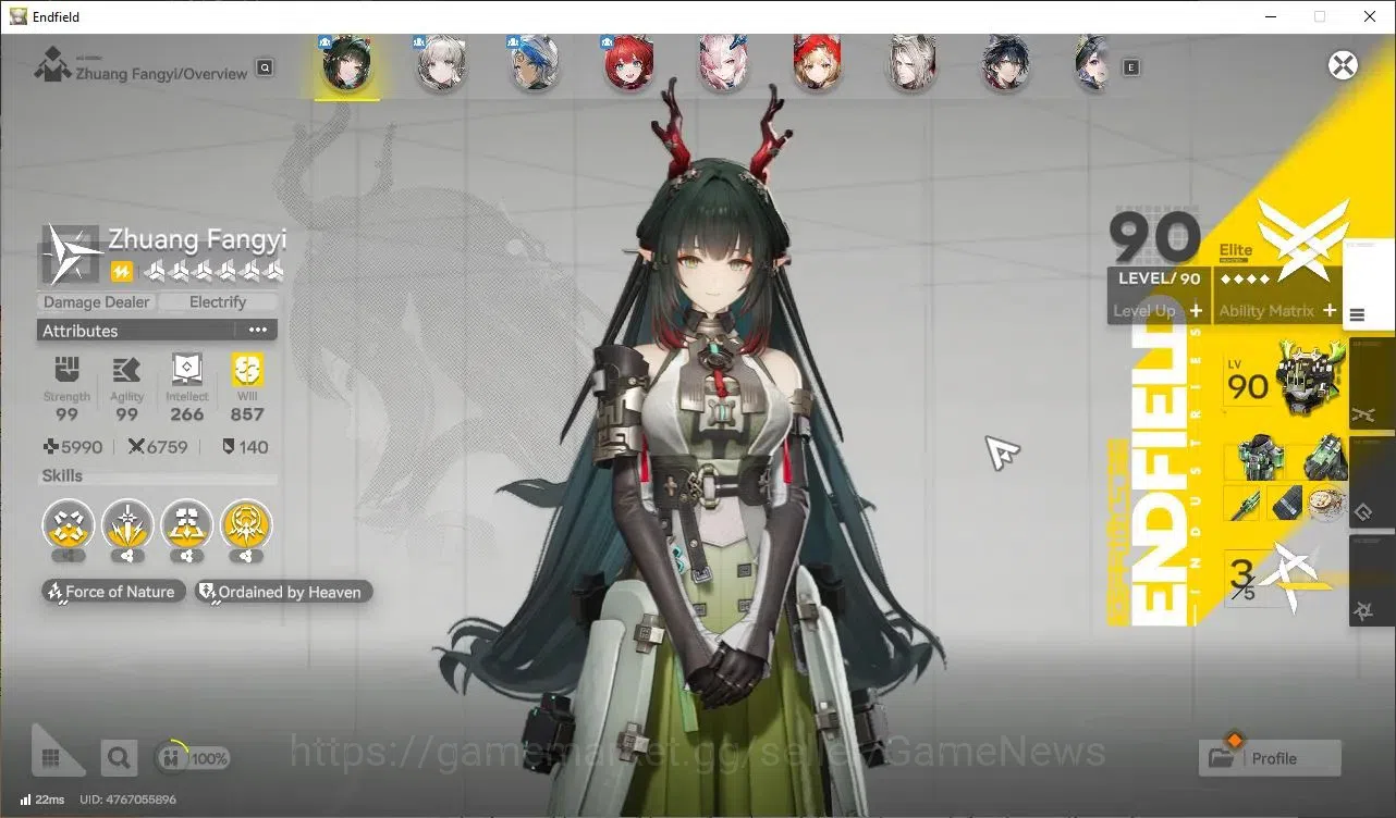 Arknights: Endfield Accounts ASIA|Lv 57|8 SSR (4 Limit)+ 16 (*6 Weapon) [Z Fang image 2