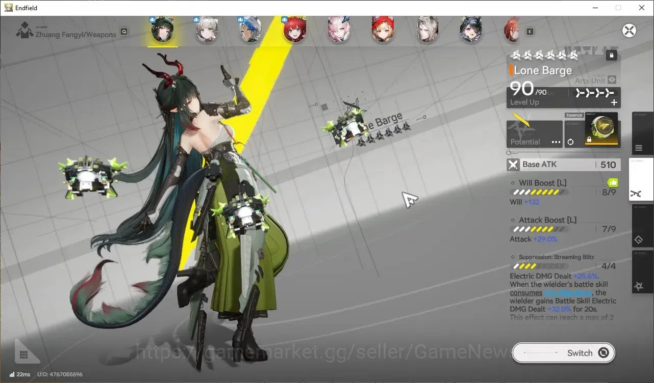 Arknights: Endfield Accounts ASIA|Lv 57|8 SSR (4 Limit)+ 16 (*6 Weapon) [Z Fang image 4