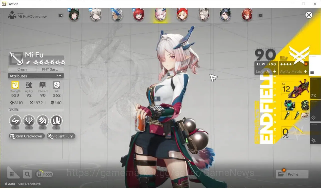 Arknights: Endfield Accounts ASIA|Lv 57|8 SSR (4 Limit)+ 16 (*6 Weapon) [Z Fang image 6