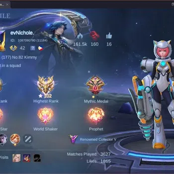 Mobile Legends: Bang Bang Accounts Others Global |Hero 94|Skin 172|Renowned|ASP Lesley|KFP Thamuz|KOF
