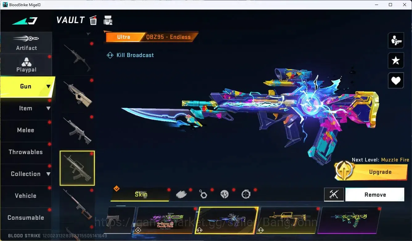 Blood Strike Accounts ASIA |Limited mp155-hotblast,RPK-VERMILION,MP7-VER image 15