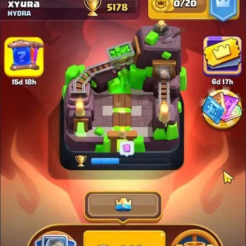 Clash Royale Accounts Starter Global |CL 814|KTL 11|Trophy 5415|91 Cards|1 Hero|7 Evo|Arena 15|266 Gems|1,2k Gold|TakeMail