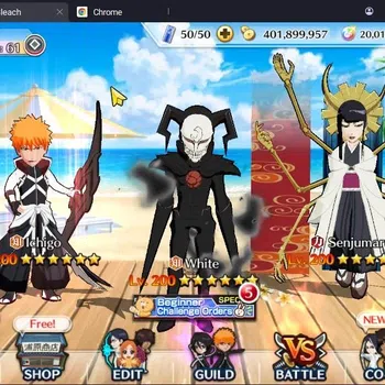 Bleach: Brave Souls Accounts Starter GLOBAL |20K ORB+freshStory|Ichigo DreamTeam,Ichigo 7th,Senjumaru TYBW,White 8th,Rangiku